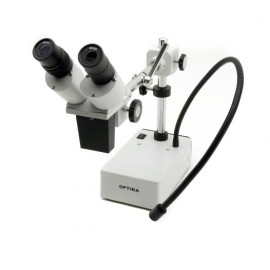 Estereomicroscopio 20x, con base a suspensión, iluminación incidente LED