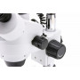 Estereomicroscopio zoom trinocular 7x...45x, iluminación incidente y transmitida halógena