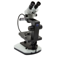 OPTIGEM-10 Esteromicroscopio binocular gemológico, estativo inclinable