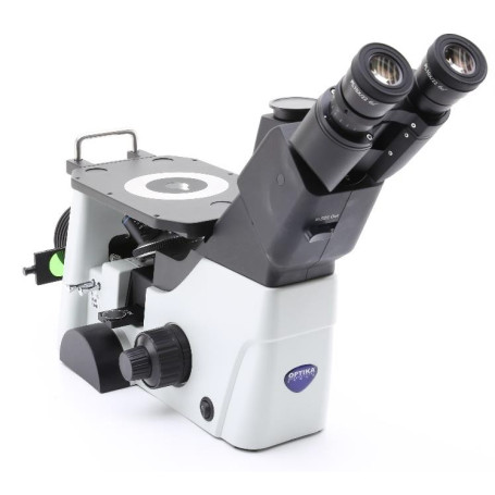 Microscopio trinocular Invertido Metalografico