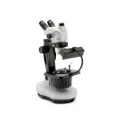 OPTIGEM 4 Esteromicroscopio tinocular gemológico, estativo inclinable