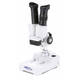 Estereo microscopio 20x, iluminación incidente, ideal para niños